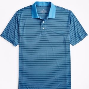Men's Brooks Brothers Blue Striped Polo -M